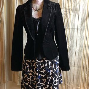 Blue and black skirt